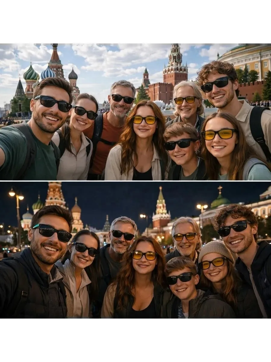 Антибликовые солнечные очки с поляризацией и защитой UV400 — фото 10