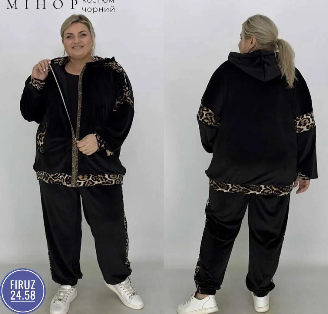 Спортивный костюм 2-ка из качественного вельюра, производство Турция — фото 2