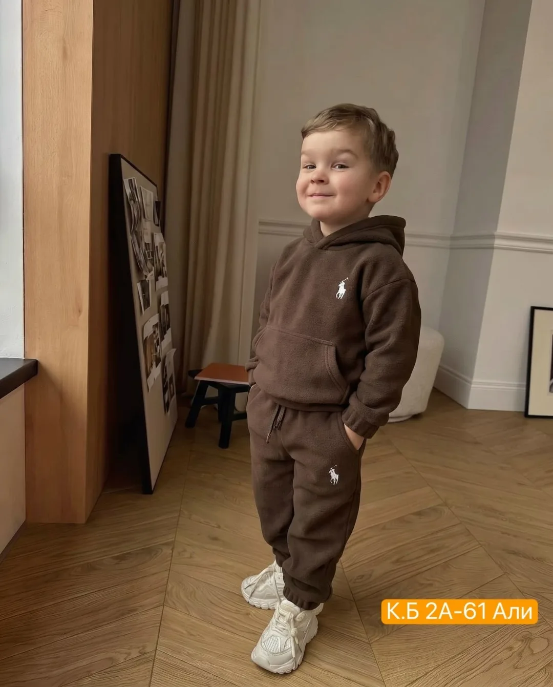 Костюм детский двухсторонний флис Розовый — фото 8