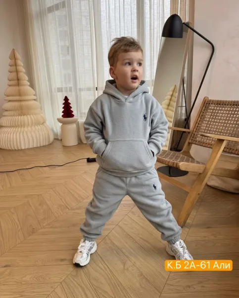 Костюм детский двухсторонний флис Розовый — фото 3