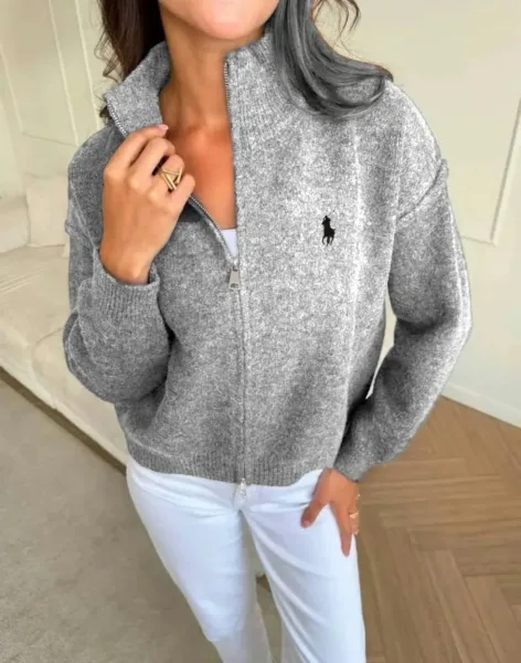 Свитер Oversize на молнии от Бренда Polo — фото 15