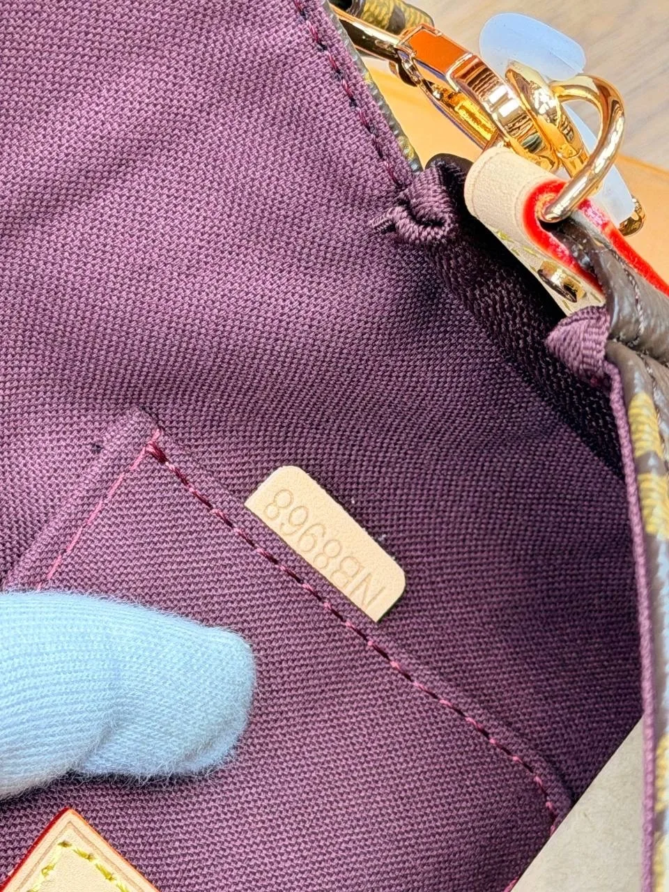 Сумка Louis Vuitton кожа + канва — фото 9