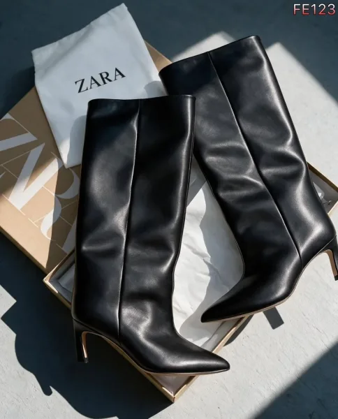 Туфли ZARA натуральная кожа натуральная замша — фото 6