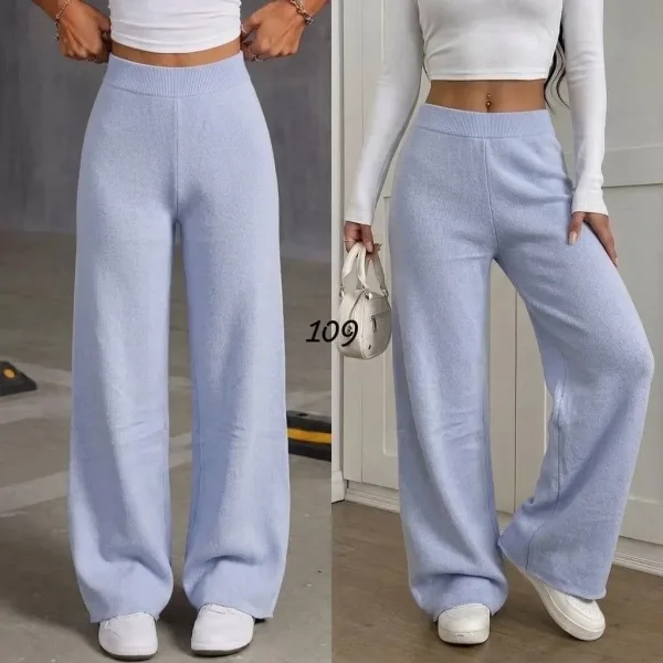 Брюки палаццо из ткани кашемир — фото 17