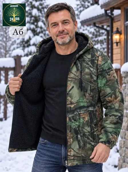 Тёплая мужская толстовка с начёсом, подходит для зимнего сезона — фото 4
