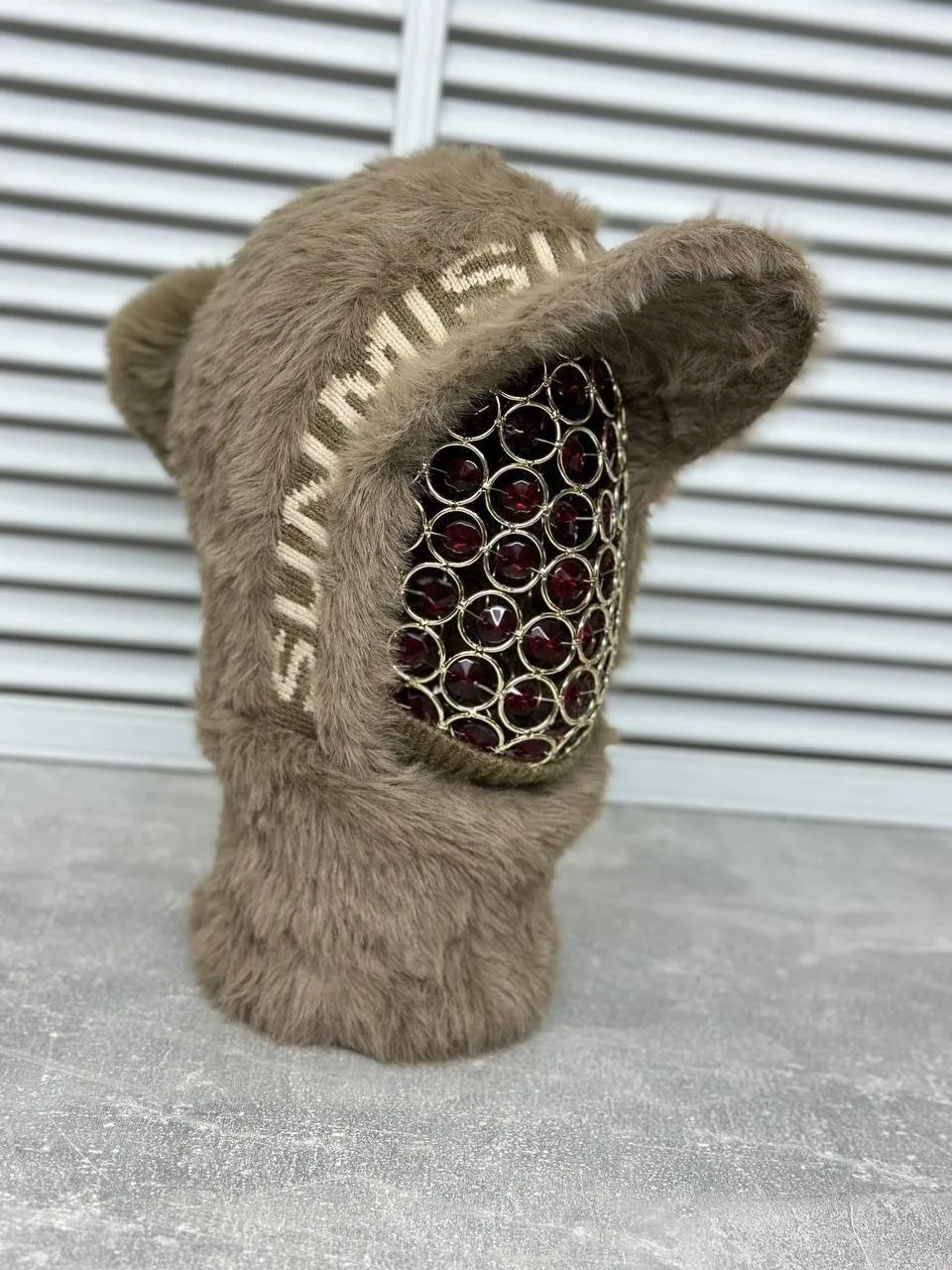 Шапка-снуд балаклава с козырьком женская — фото 5