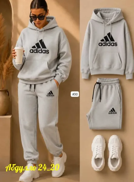 Костюм женский на флисе Adidas — фото 1