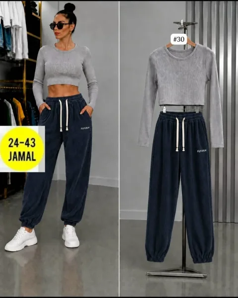 Костюм Штаны свободные клеш — фото 4