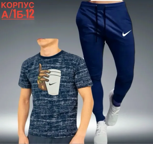 Костюм для мужчин из натурального хлопка — фото 7