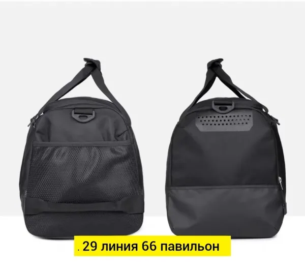 Спортивная сумка из водонепроницаемой ткани с регулируемым плечевым ремнём и высококачественной фурнитурой — фото 6