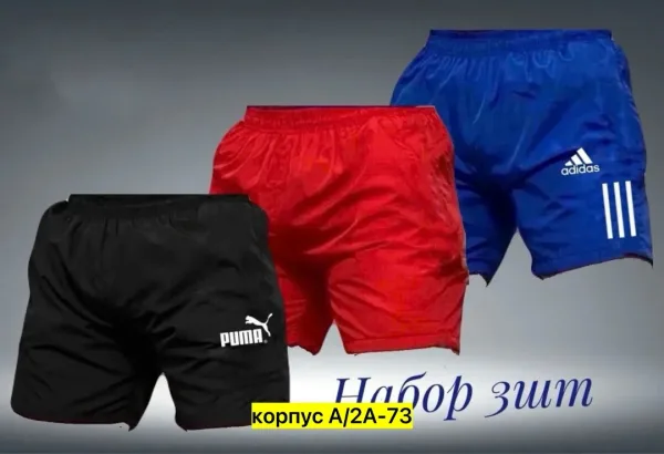 Шорты для мужчин из микрофибры с подкладкой в сетке — фото 10
