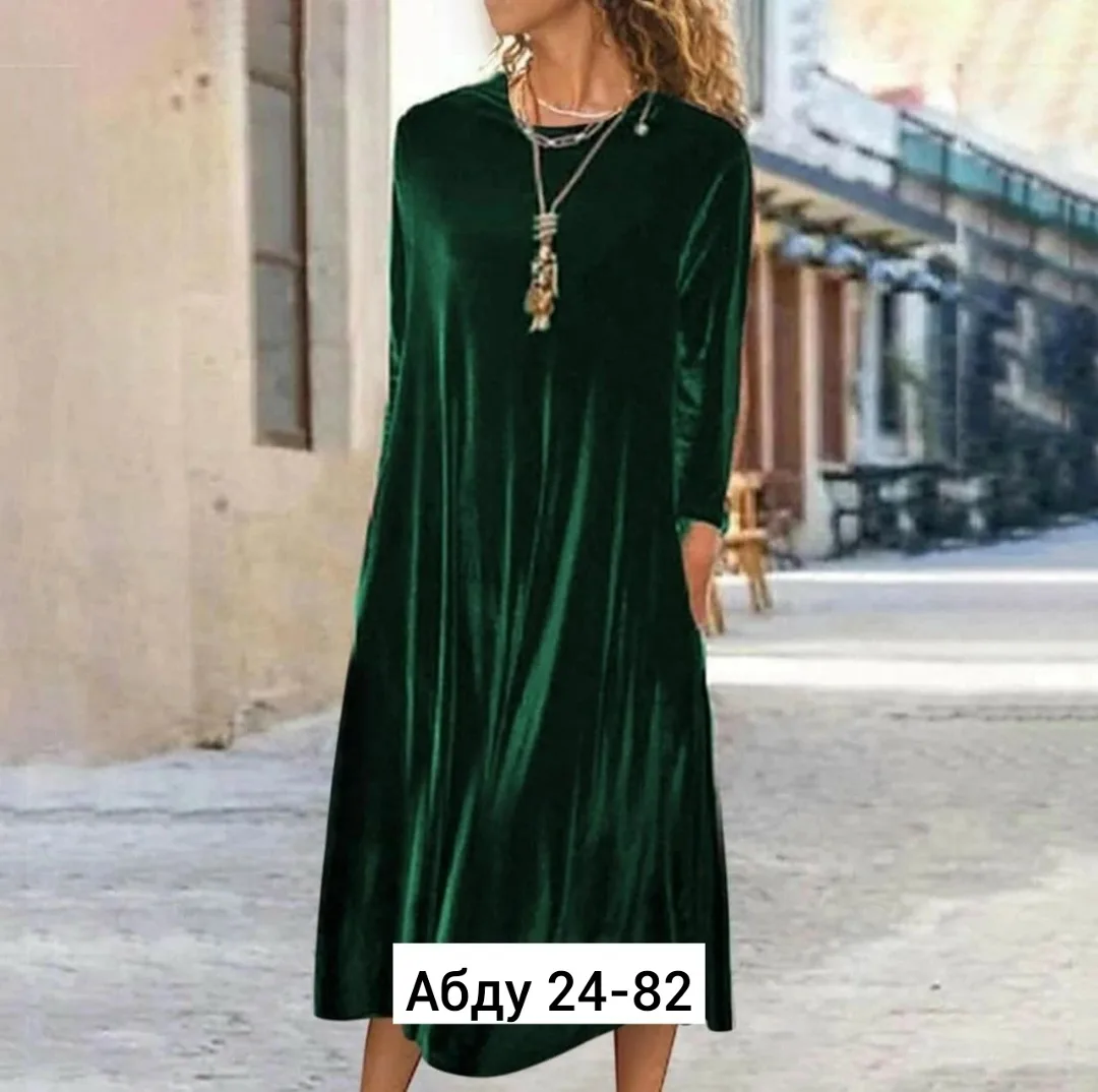 Платье из велюра — фото 2
