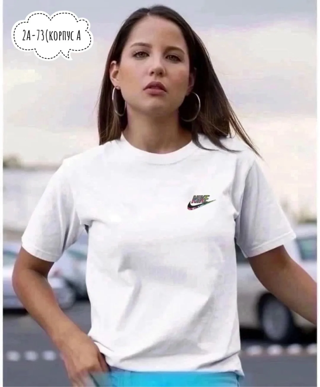 Женская футболка из 100 хлопка — фото 1