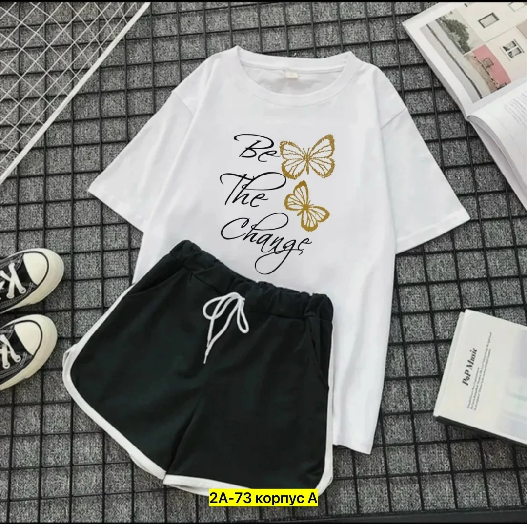Костюм из хлопка трикотаж хлопок — фото 4