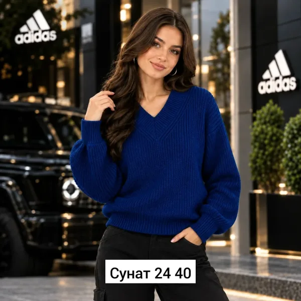 Однотонный джемпер из натурального кашемира — фото 3