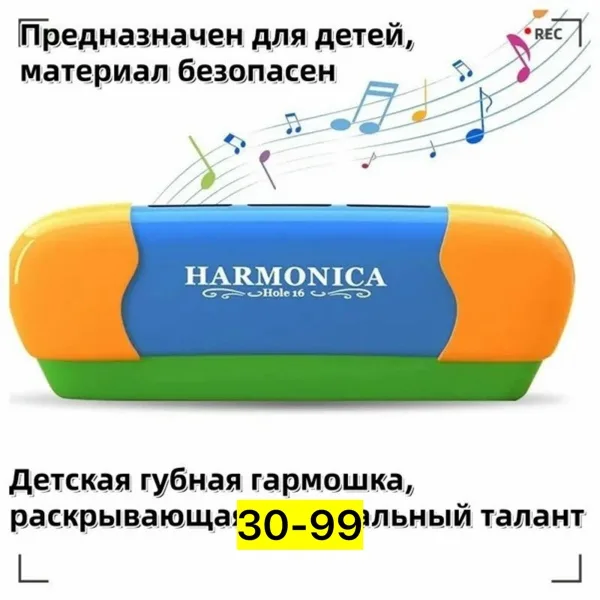 Детская гармошка - музыкальная игрушка — фото 1