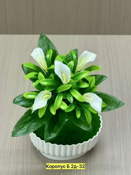 Набор из 5 искусственных цветов из атласа — фото 22