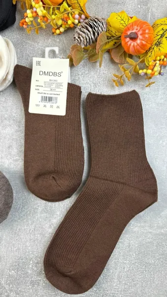 Носки женские из натуральной шерсти и кашемира — фото 2