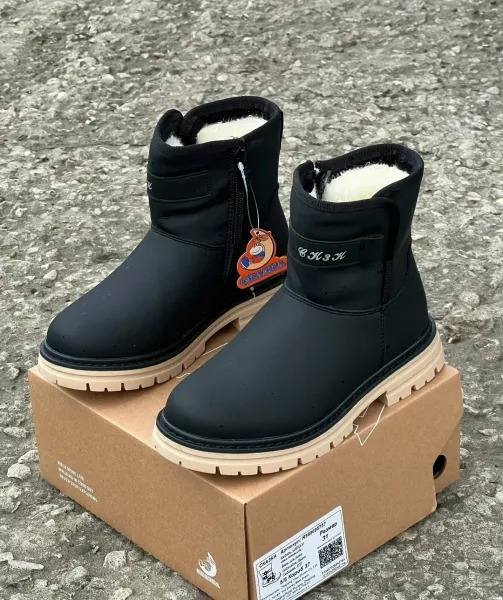 Зимние ботинки люкс для мальчиков и девочек — фото 4