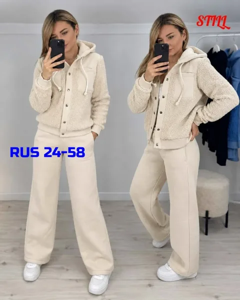𝐍𝐄𝐖 Получили кайфовые флисовые костюмы в самом модном пошиве Костюм станет полноценным образом для тёплого осеннего вече — фото 8