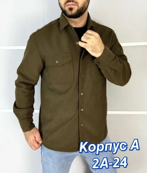Рубашка для мужчин зимнего сезона с начесом, подходит по — фото 19