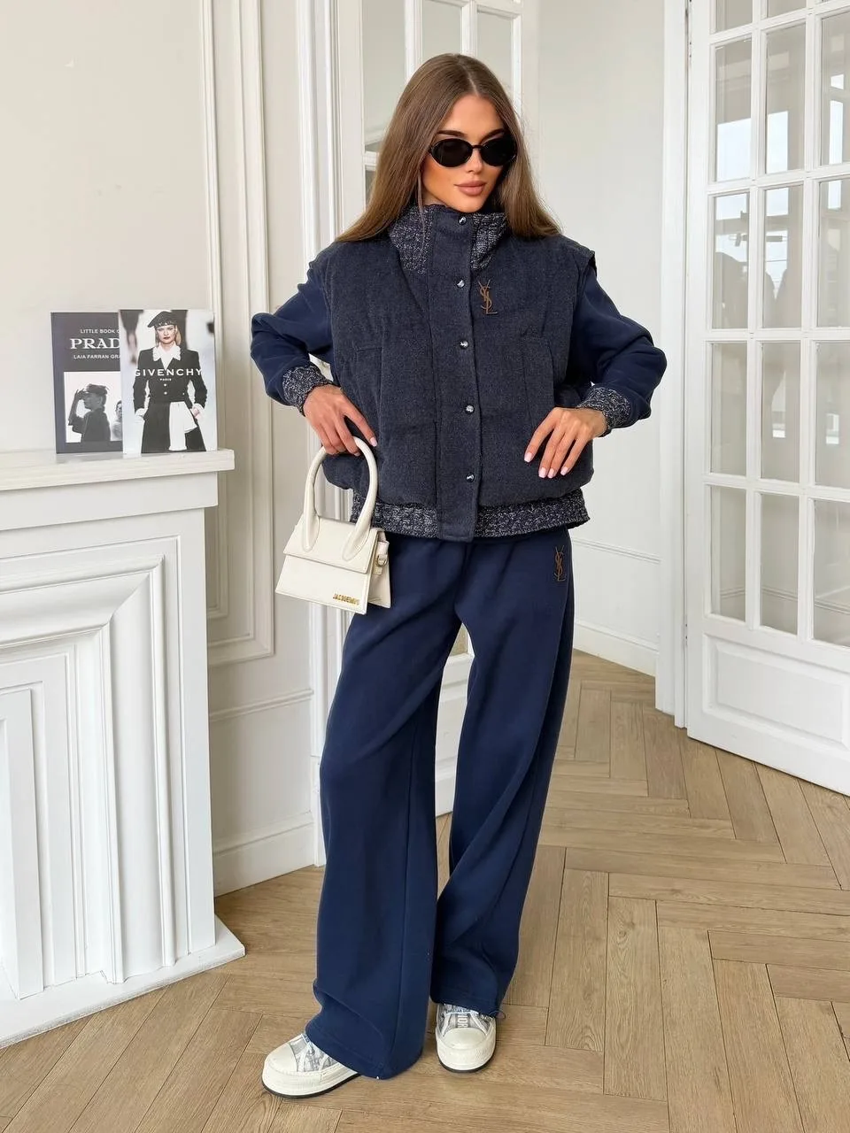 Костюм-тройка Yves Saint Laurent, хлопок на флисе — фото 1