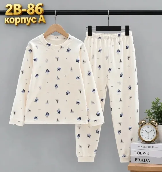 Пижама из флиса и хлопка — фото 4