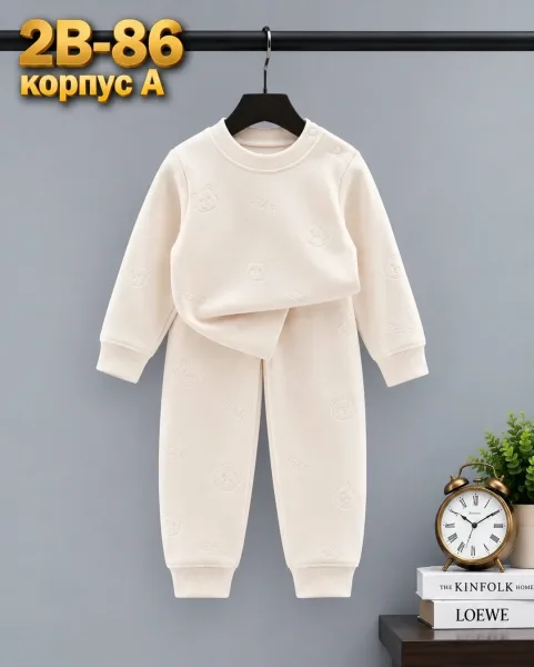 Пижама из флиса и хлопка — фото 3