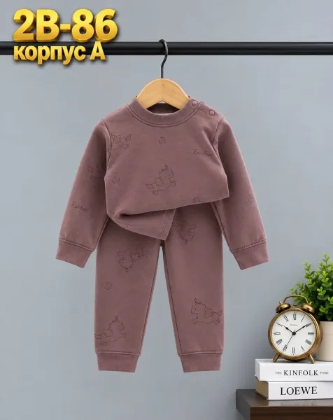 Пижама из флиса и хлопка — фото 8