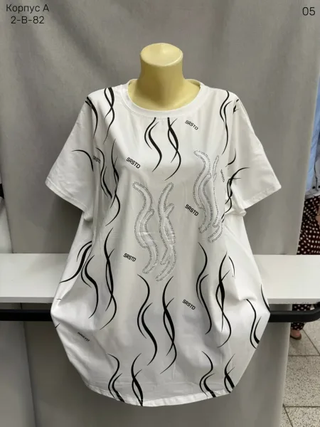 Женская футболка из 95 хлопка и 5 спандекса 95 COTTON, 5 SPANDEX — фото 33