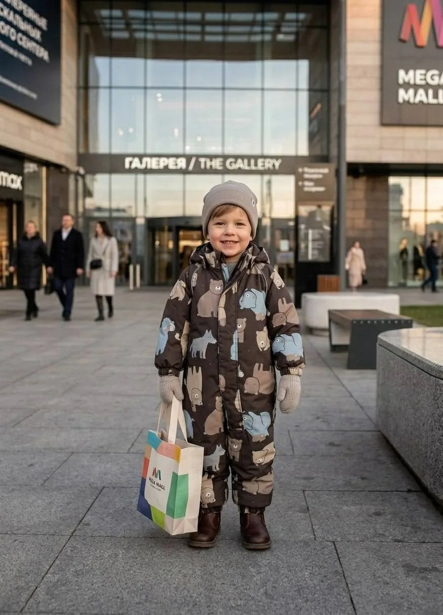 Комбинезон детский осенний Misha Lasiele Коричневый — фото 7