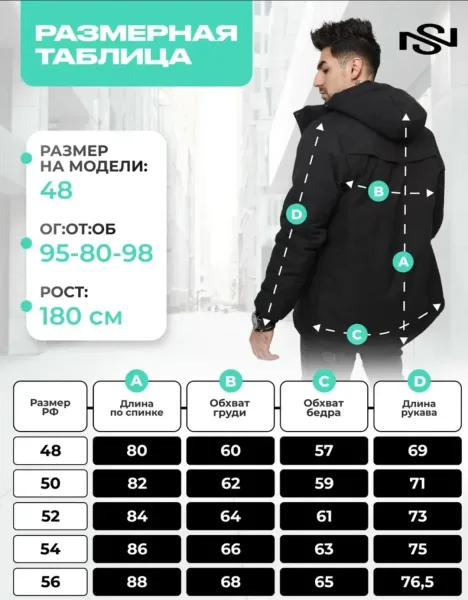 Куртка для мужчин из холлофайбера — фото 7