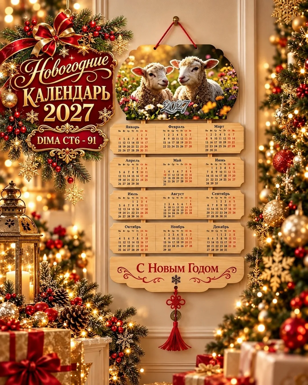 НОВОГОДНИЕ КАЛЕНДАРЬ 2027 — фото 1