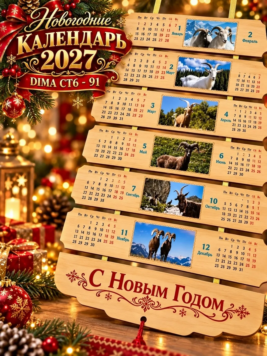 НОВОГОДНИЕ КАЛЕНДАРЬ 2027 — фото 2