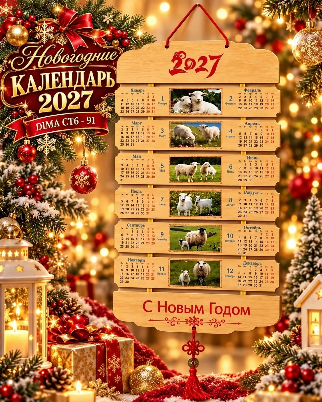 НОВОГОДНИЕ КАЛЕНДАРЬ 2027 — фото 4