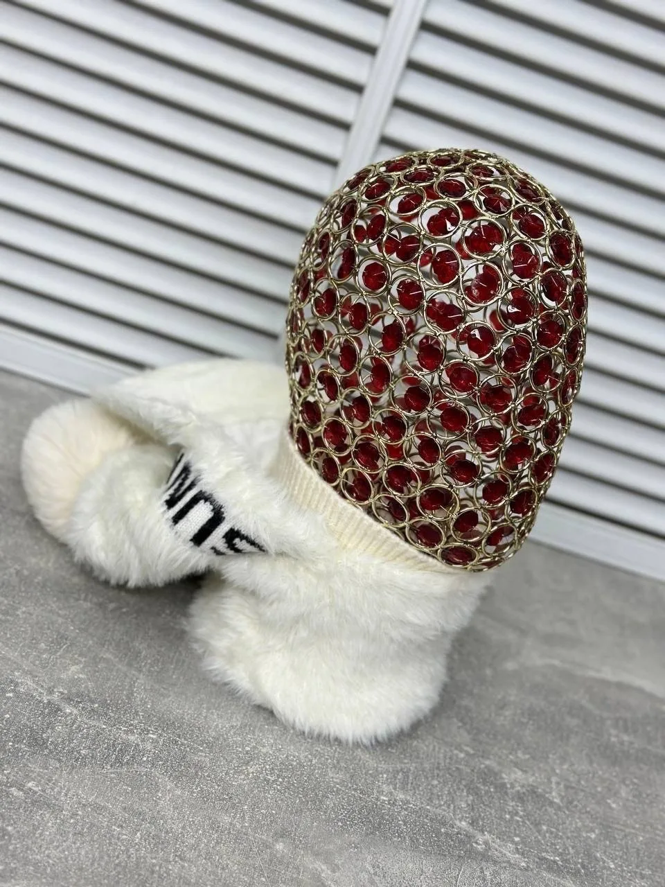 Шапка-снуд балаклава с козырьком женская — фото 7