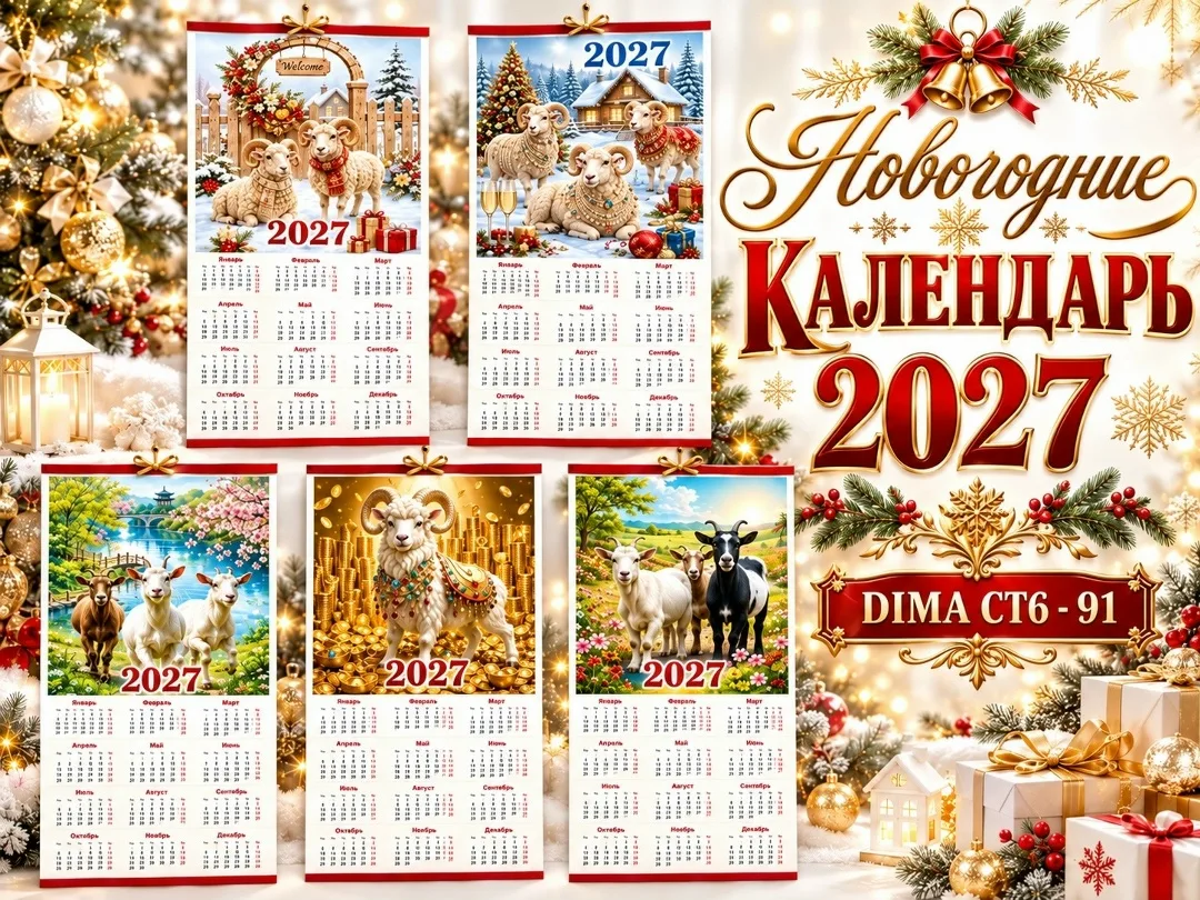 НОВОГОДНИЕ КАЛЕНДАРЬ 2027 — фото 1
