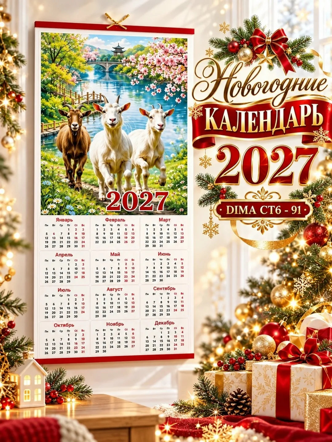 НОВОГОДНИЕ КАЛЕНДАРЬ 2027 — фото 2