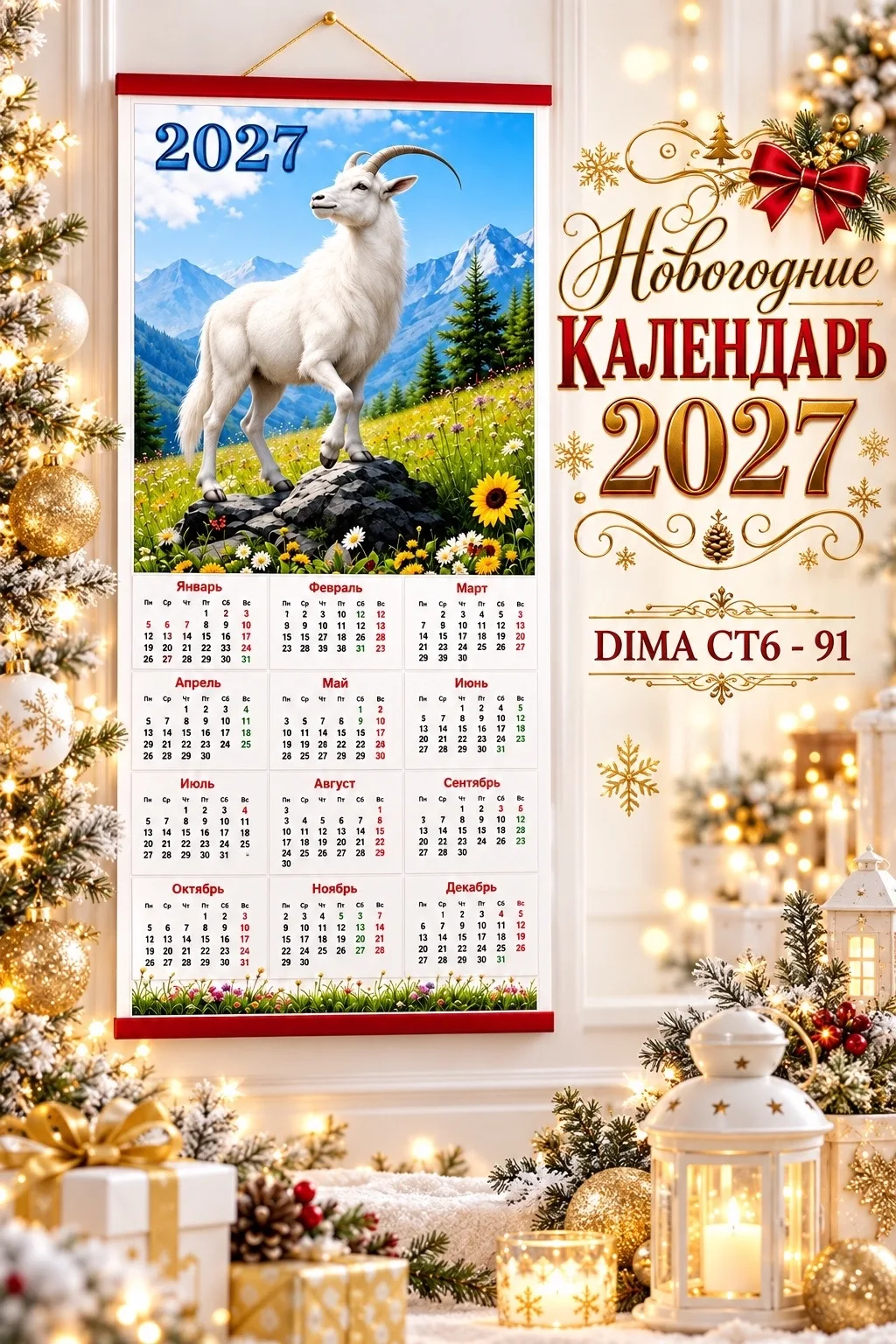 НОВОГОДНИЕ КАЛЕНДАРЬ 2027 — фото 4
