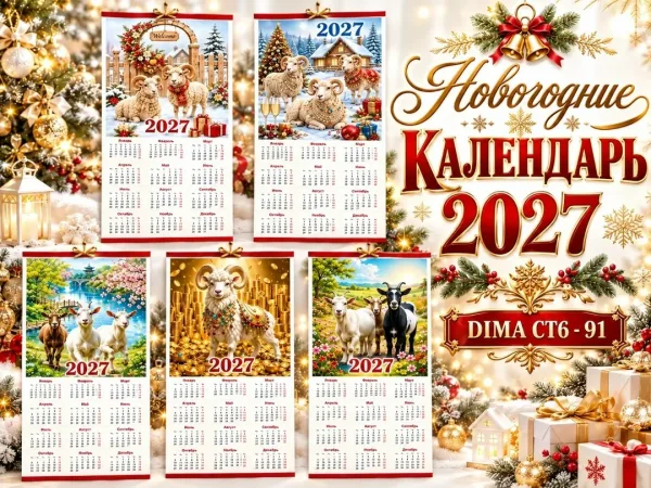 НОВОГОДНИЕ КАЛЕНДАРЬ 2027 — фото 1