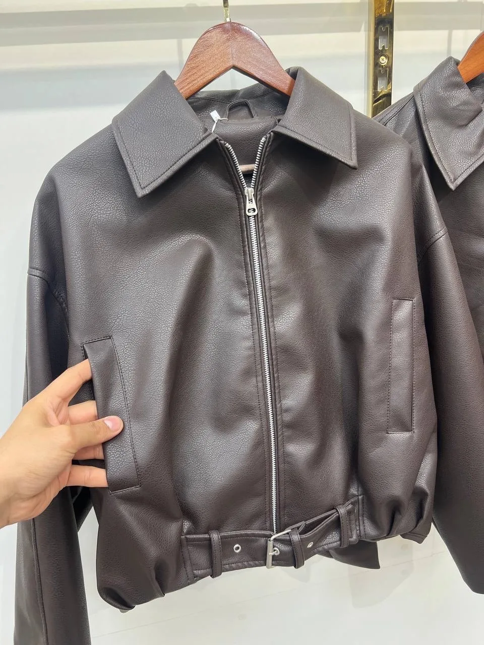 Сапоги Premium Drop: Шоколадная косуха Oversize, кожа — фото 6