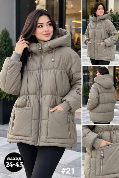 Тёплая женская куртка из синтепона — фото 3