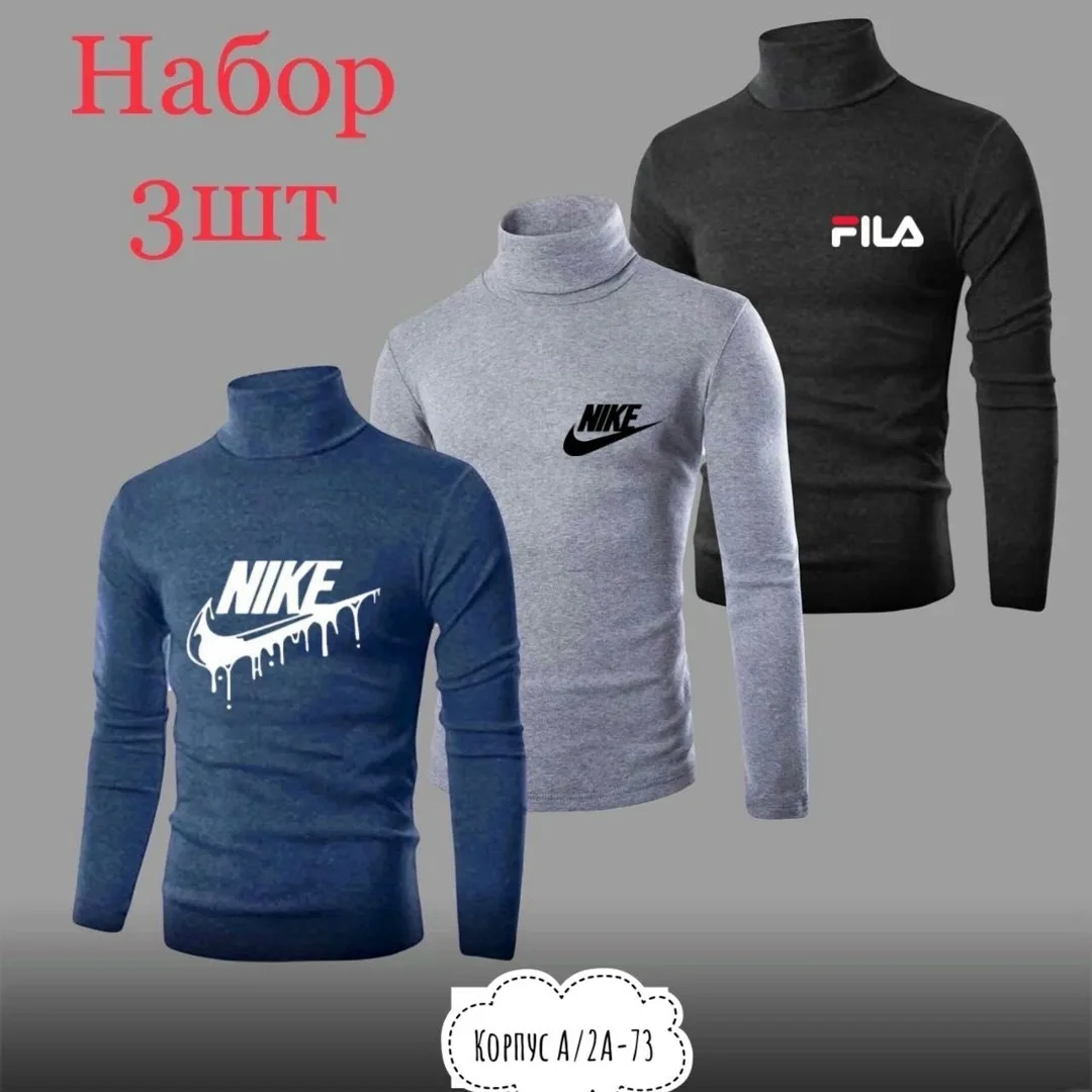 Водолазка из натурального хлопка — фото 7