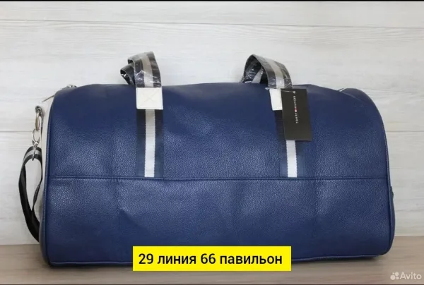 Спортивная сумка из эко-кожи — фото 1