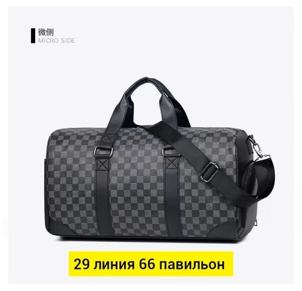 Дорожная сумка из эко-кожи — фото 4
