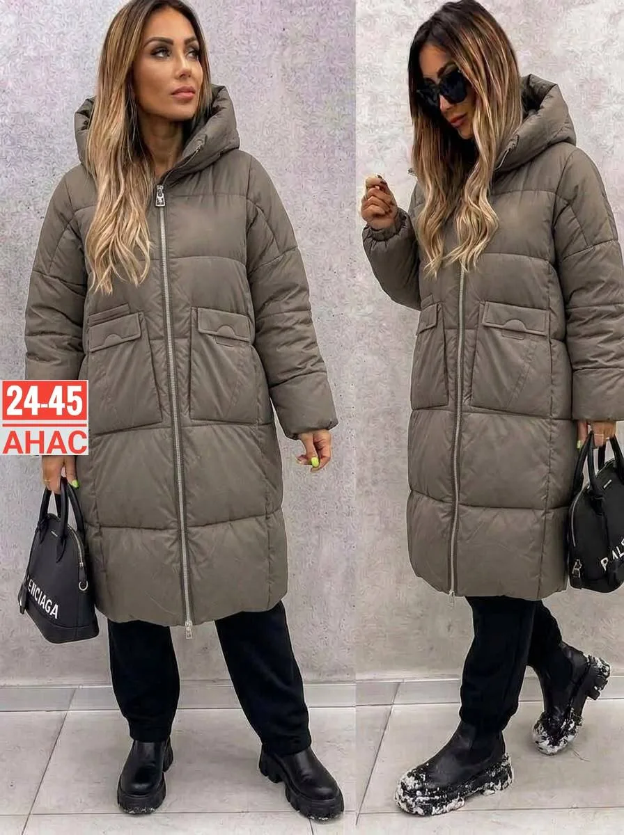 Теплый пуховик из качественной ткани с подкладкой, подходит по размеру — фото 3