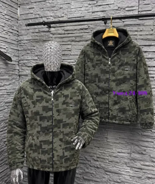 Тёплая мужская толстовка с начёсом, подходит для зимнего сезона — фото 1