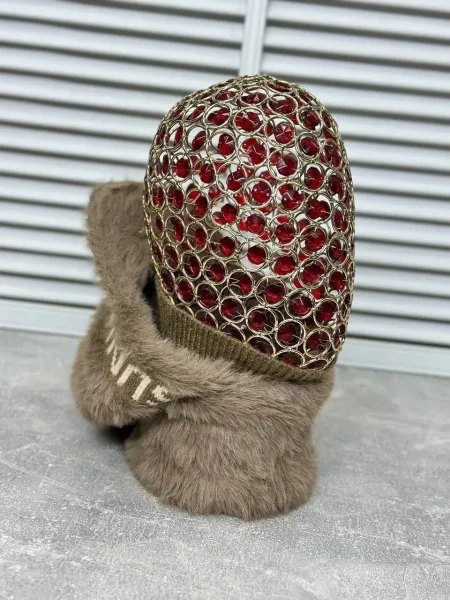 Шапка-снуд балаклава с козырьком женская — фото 14