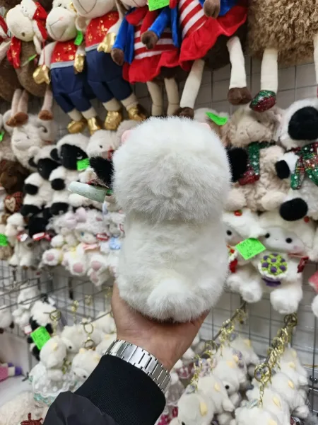 Мягкая игрушка барашка из качественного материала — фото 9