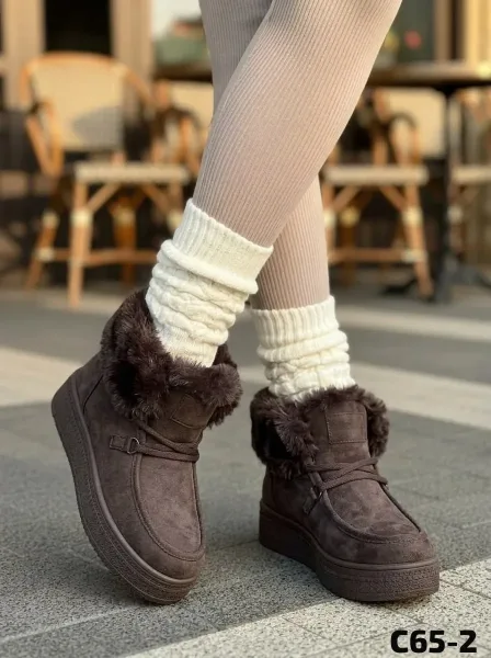 Угги зимние на платформе — фото 7